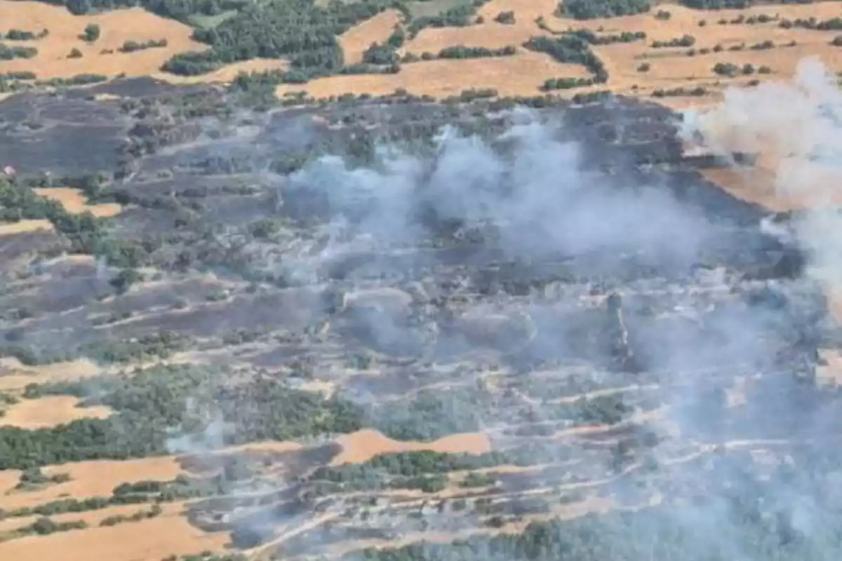 Incendi a Pinell de Solsonès Incendi a Pinell de Solsonès