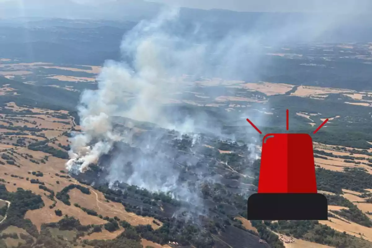 Incendi a Pinell de Solsonès