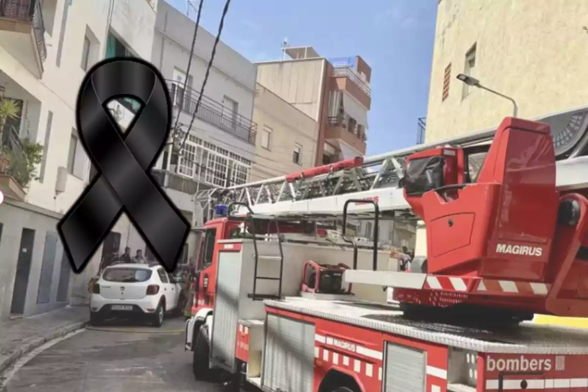 Bombers al lloc de l'incendi