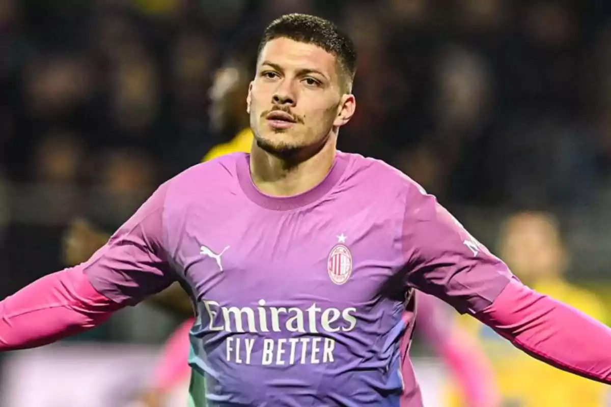 Luka Jovic celebrant un gol Luka Jovic celebrant un gol
