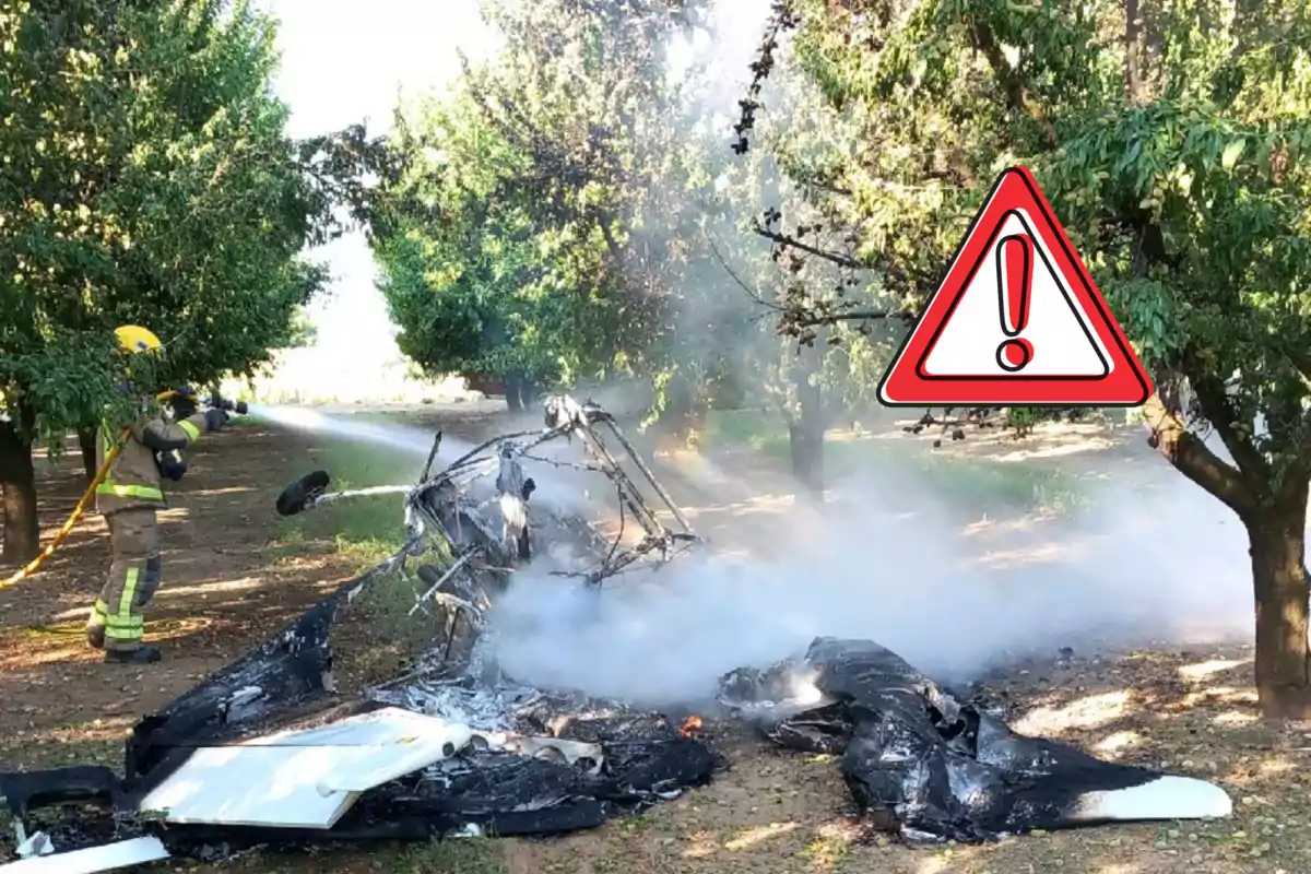 Accident d'aeronau a Mollerussa