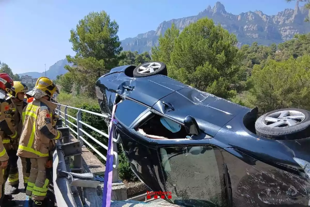 Així ha quedat el cotxe accidentat