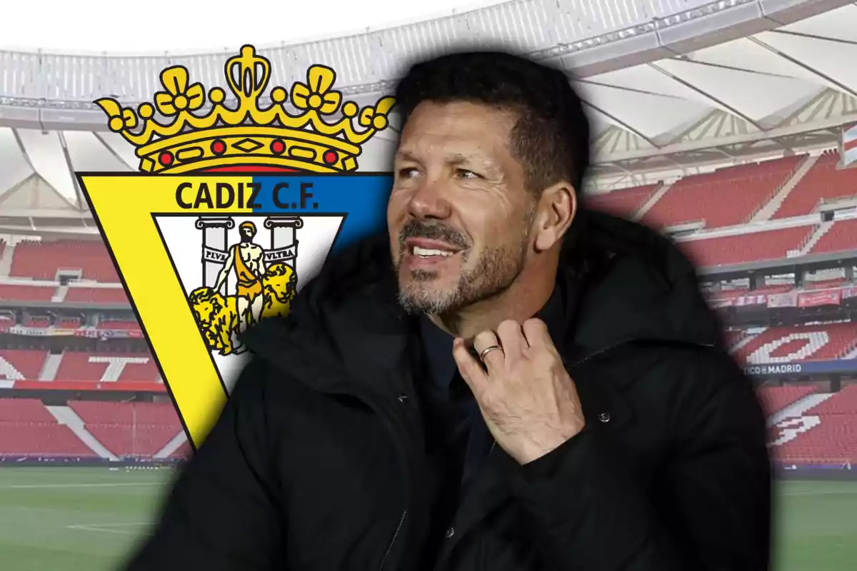Cholo Simeone i l’escut del Cadis