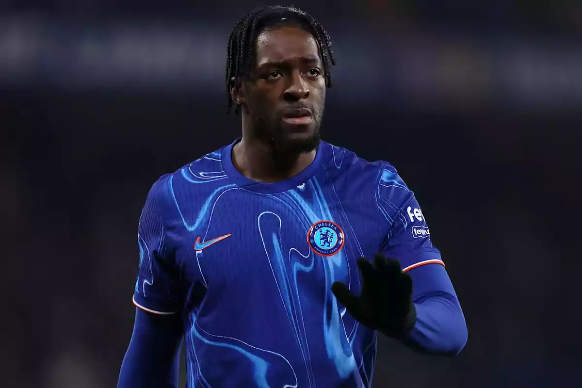 Axel Disasi en un partido con el Chelsea Axel Disasi en un partido con el Chelsea