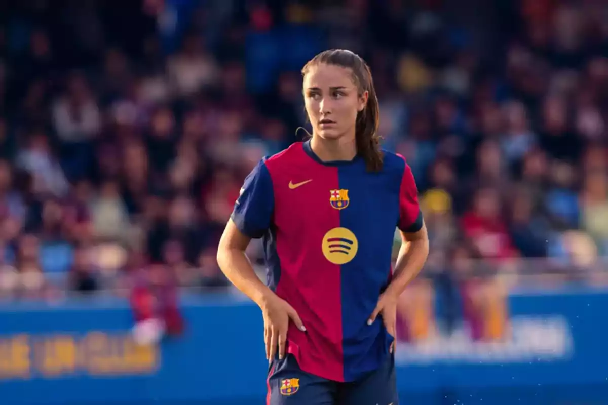 Bruna Vilamala en un partit amb el Barça Femení Bruna Vilamala en un partit amb el Barça Femení