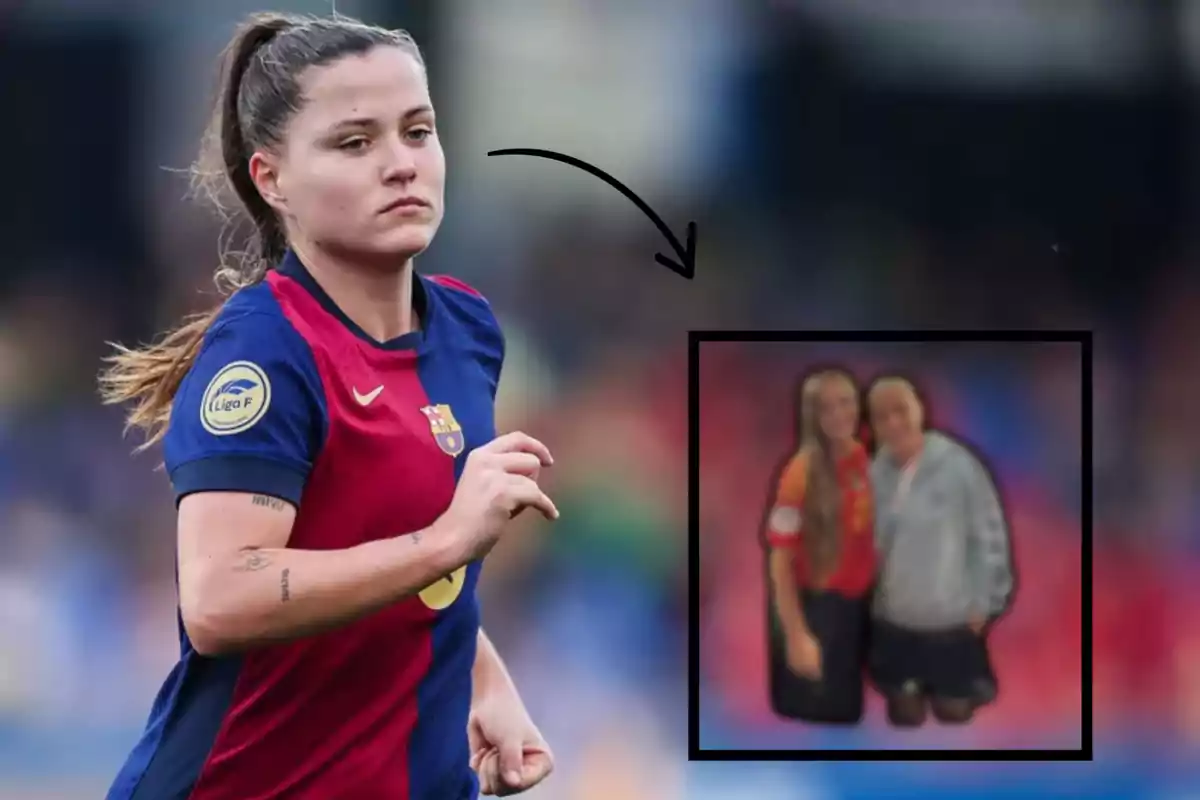 Claudia Pina i la foto que va pujar la seva germana