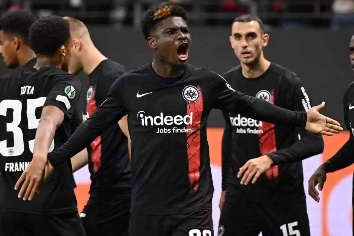 Edimbe with Eintracht Edimbe with Eintracht