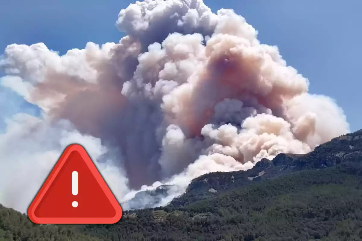 Brutal incendi a Paüls