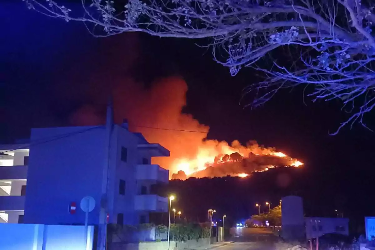 Incendio en la Costa Brava