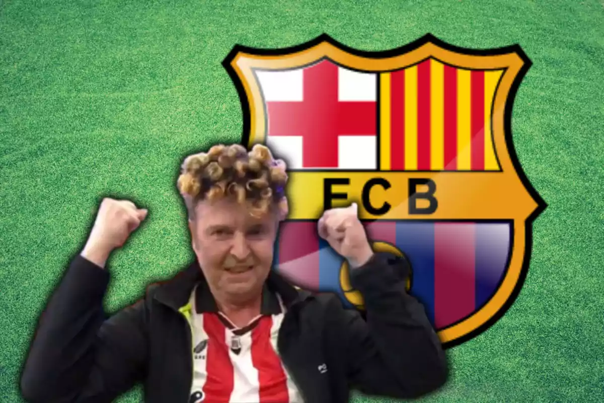 Juanma Rodríguez disfrazado de Nico Williams para burlarse del Barça