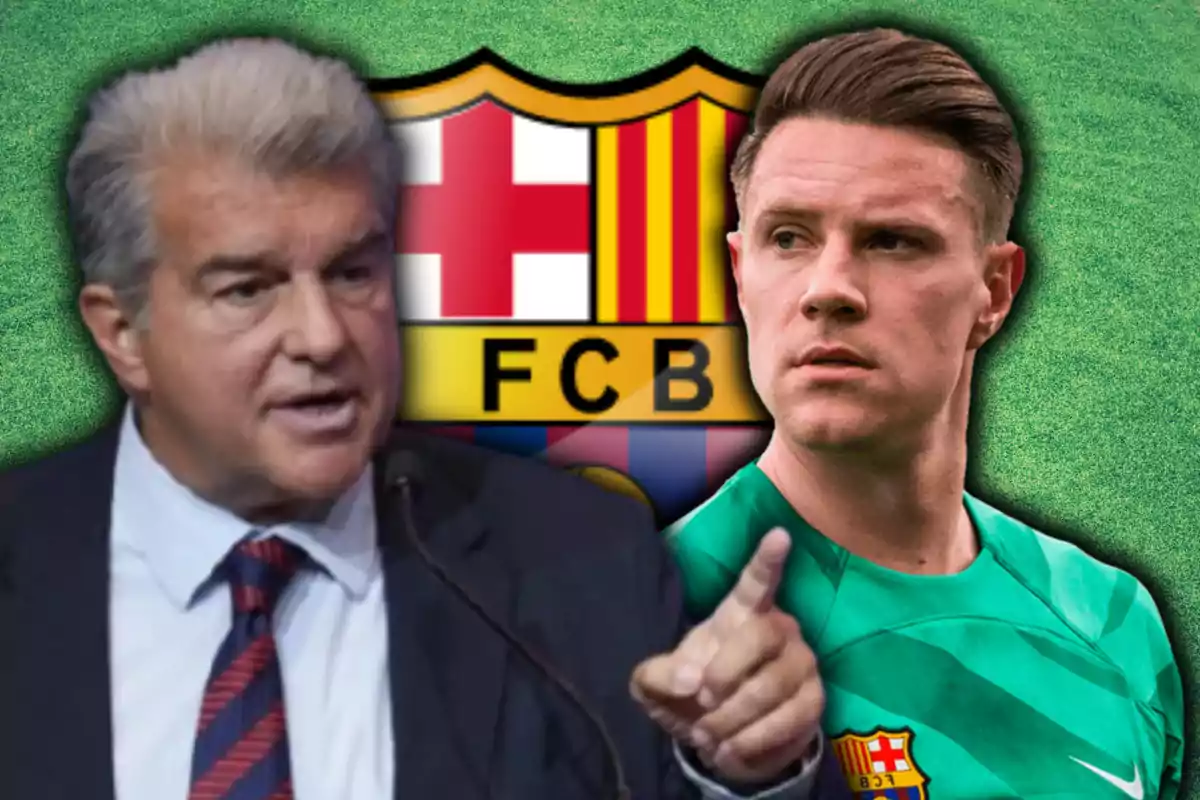 Joan Laporta y Ter Stegen