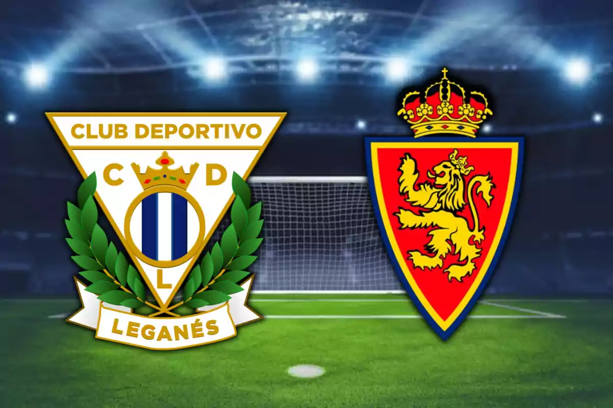 Escuts del CD Leganés i del Reial Saragossa