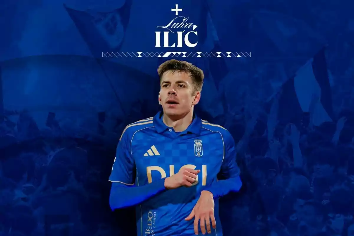 Anunci oficial del Real Oviedo amb el fitxatge de Luka Ilic Anunci oficial del Real Oviedo amb el fitxatge de Luka Ilic