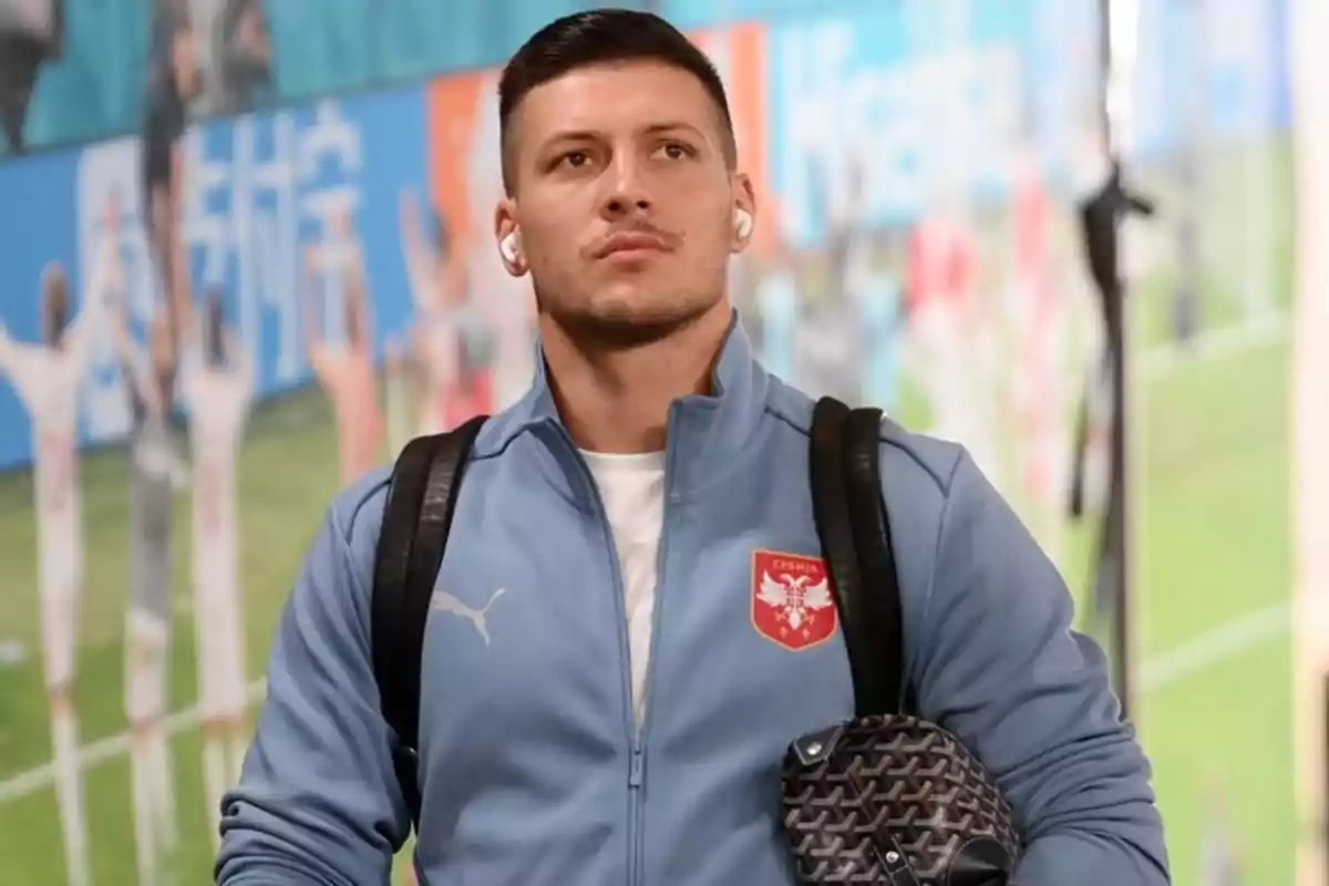 Luka Jovic amb la selecció sèrbia Luka Jovic amb la selecció sèrbia