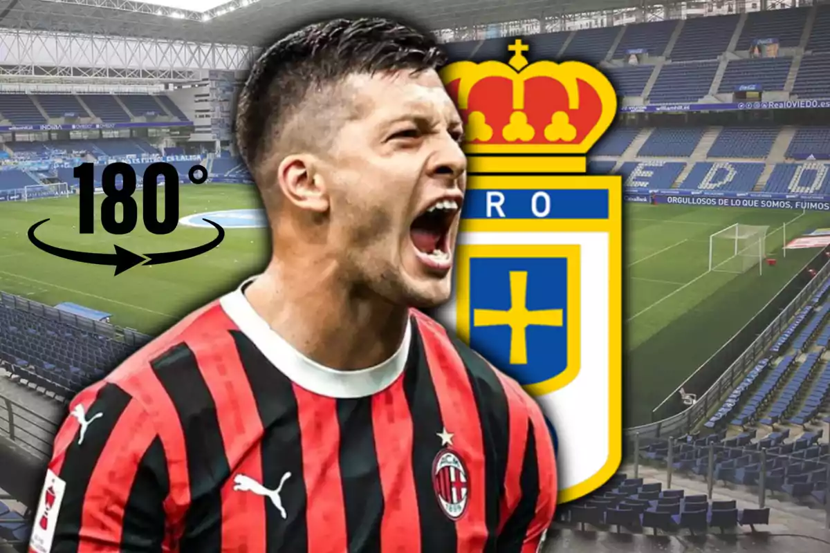 Giro de 180 grados con Luka Jovic