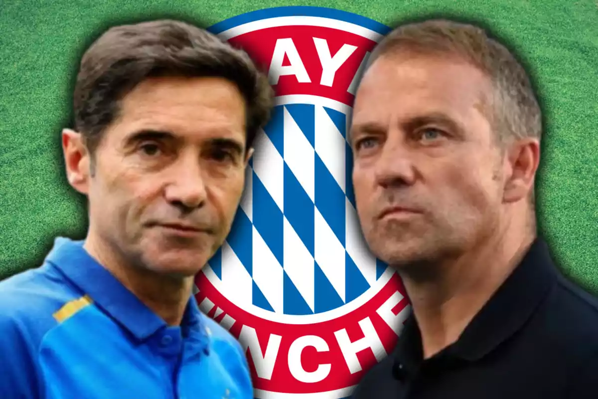 Marcelino, Hansi Flick y el escudo del Bayern de Múnich