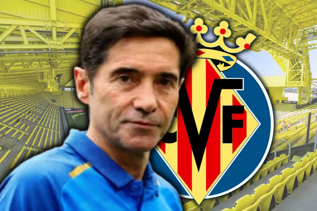 Marcelino and the Villarreal crest