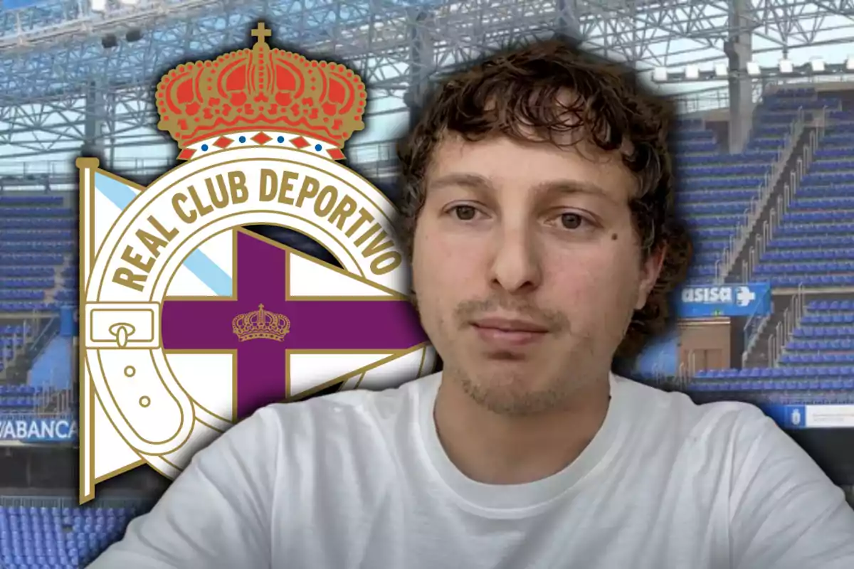 Matteo Moretto y el escudo del Depor