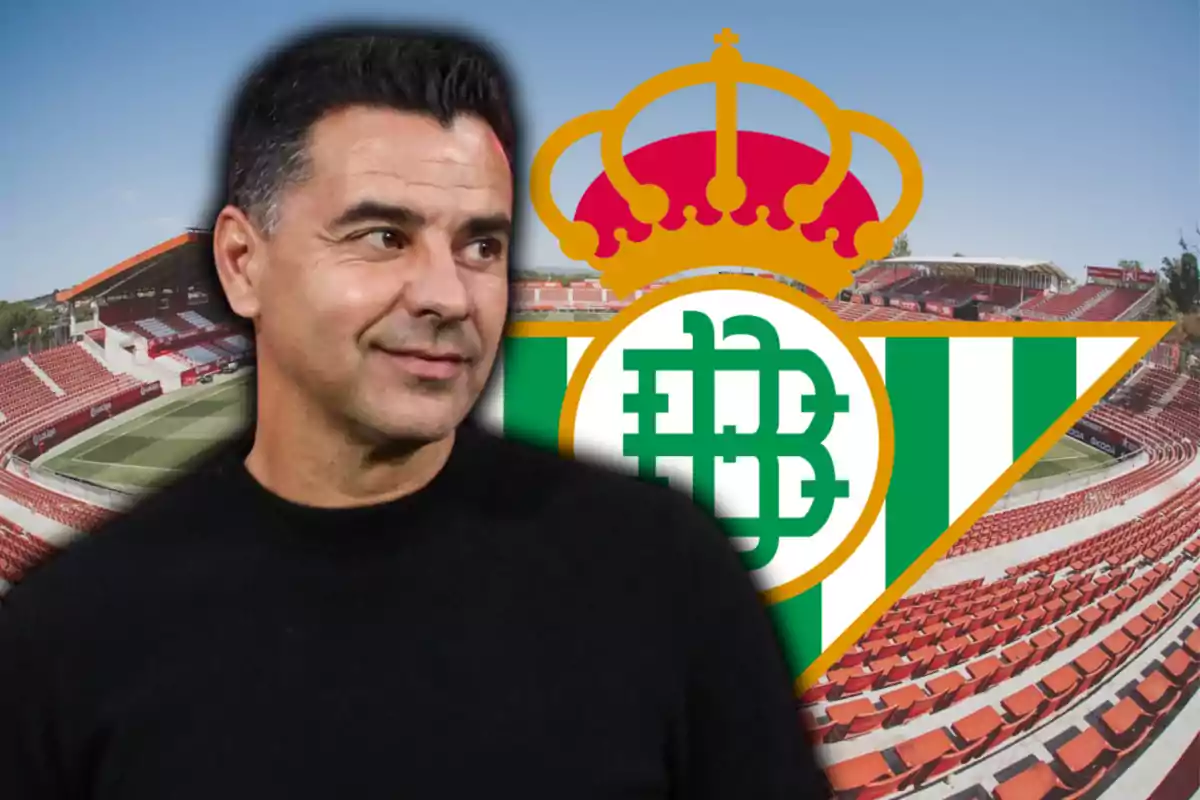 Míchel y el escudo del Girona