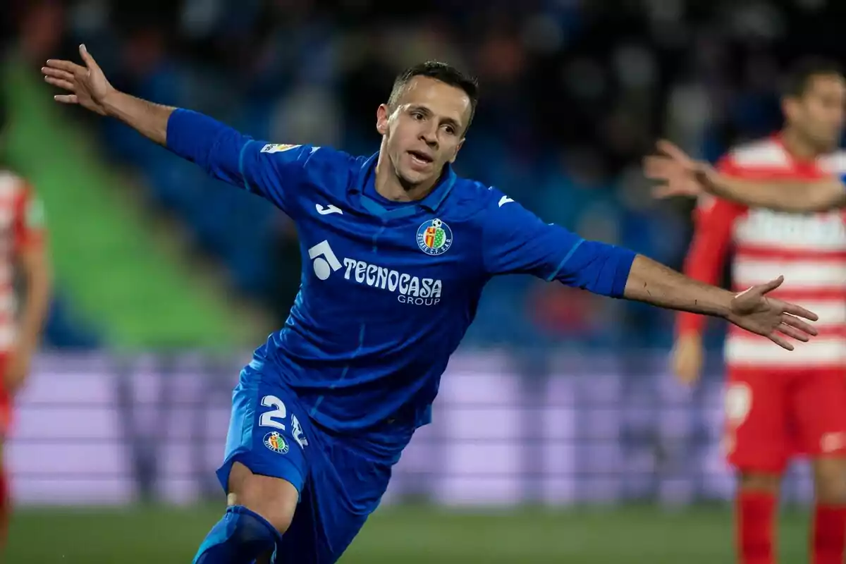 Nemanja Maksimovic celebrando un gol con el Getafe Nemanja Maksimovic celebrando un gol con el Getafe