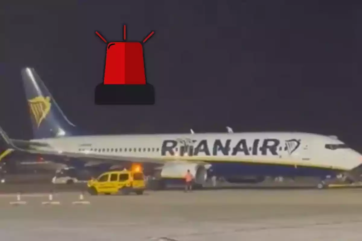 Alerta per un incident en un avió de Ryanair
