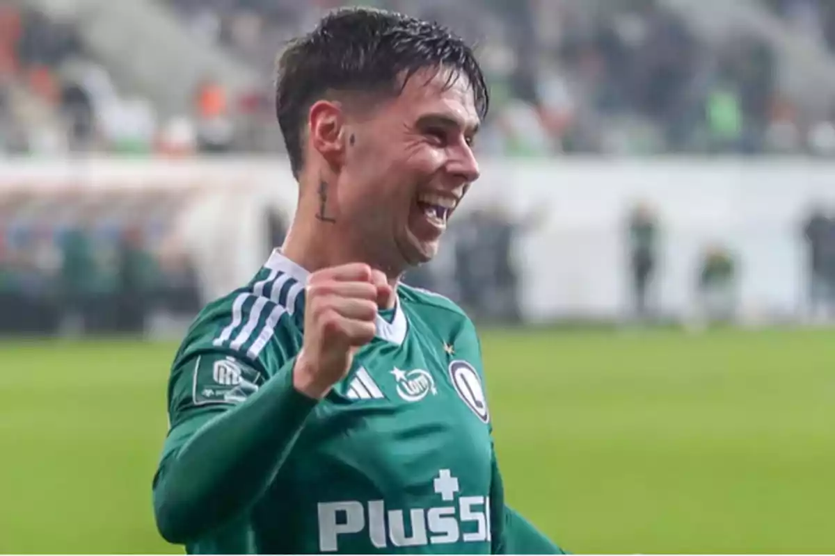 Sergio Barcia with Legia Sergio Barcia with Legia