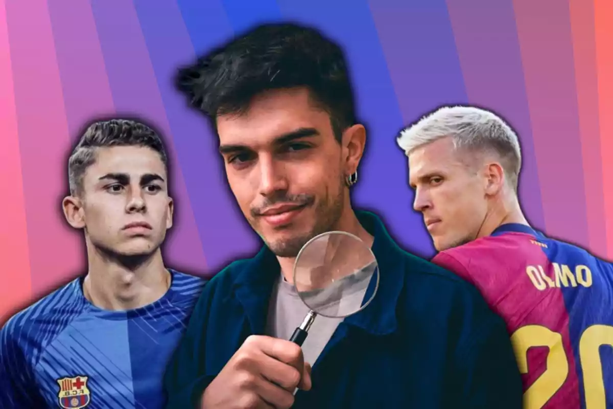 Fermín López, Dani Olmo y Albert Blaya