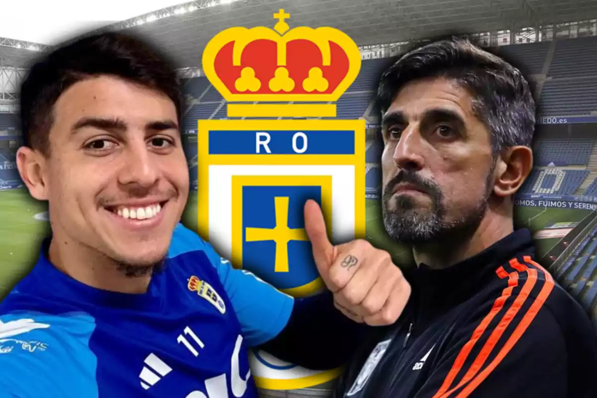Colombatto, Paunovic i l’escut del Real Oviedo