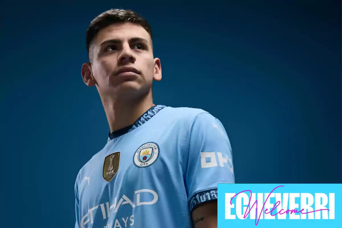 Echeverry con el City Echeverry con el City