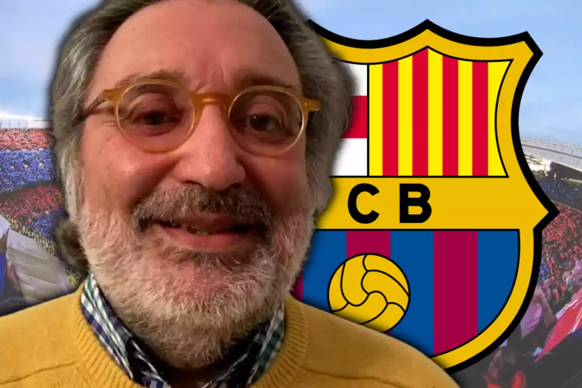Emilio Pérez de Rozas i l’escut del Barça