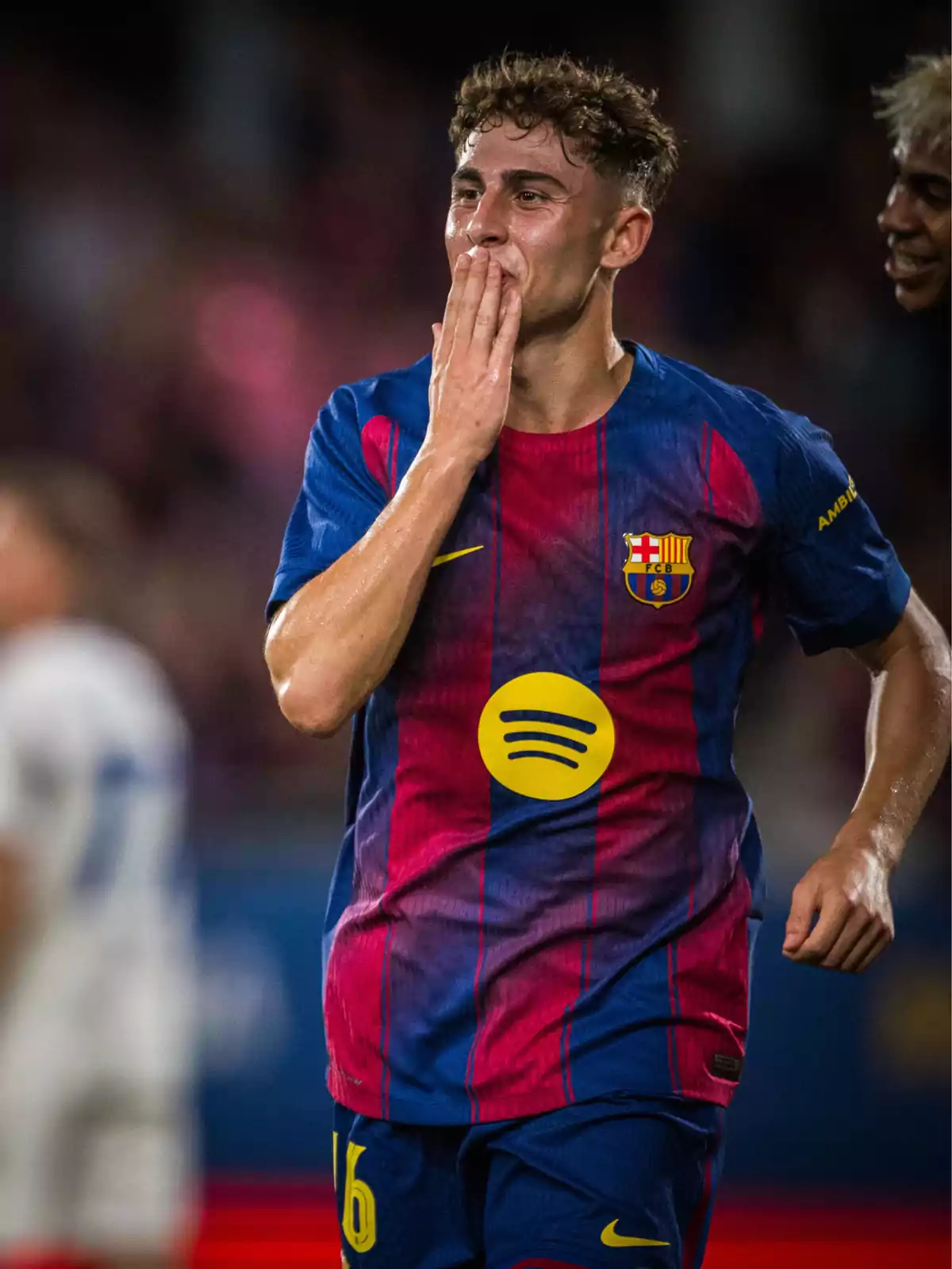 Fermín López celebrando uno de sus goles en el Gamper Fermín López celebrando uno de sus goles en el Gamper