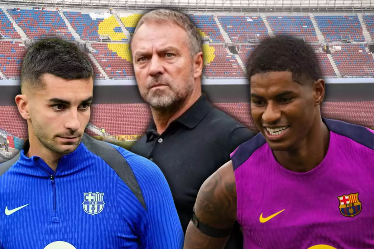 Ferran Torres, Hansi Flick y Rashford