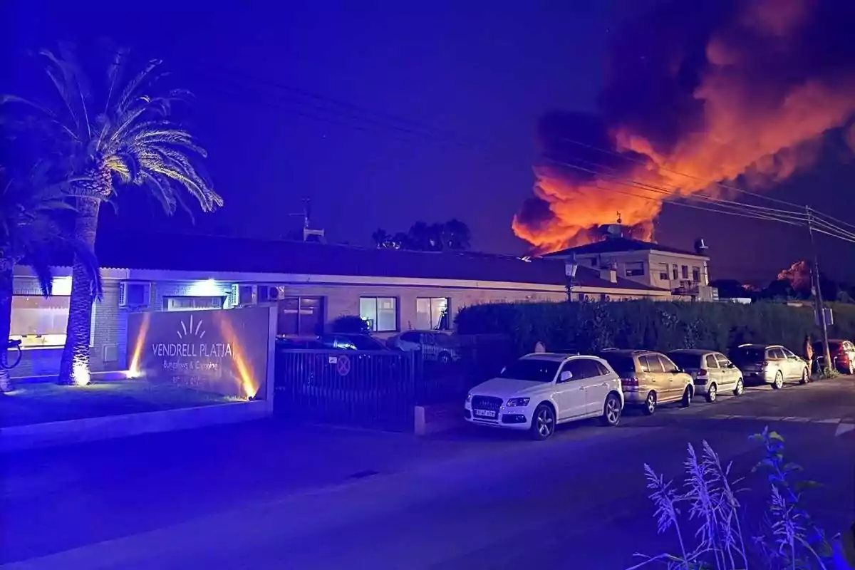 Foc al càmping d’El Vendrell