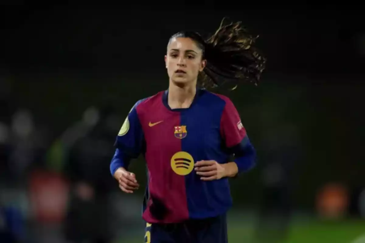 Jana Fernández en un partit amb el Barça Jana Fernández en un partit amb el Barça