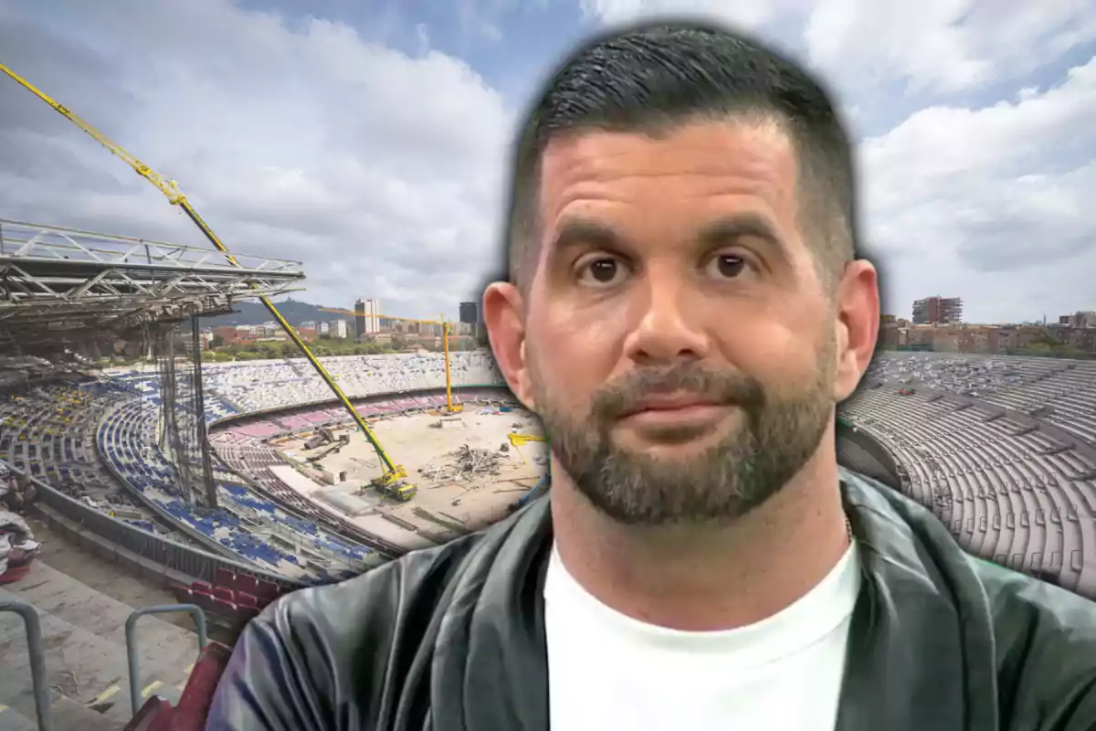 José Álvarez y el Camp Nou en obras