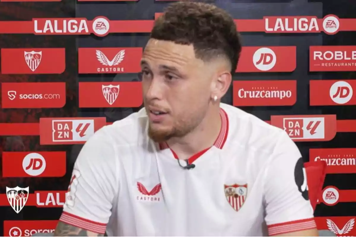 Lucas Ocampos en el Sevilla Lucas Ocampos en el Sevilla