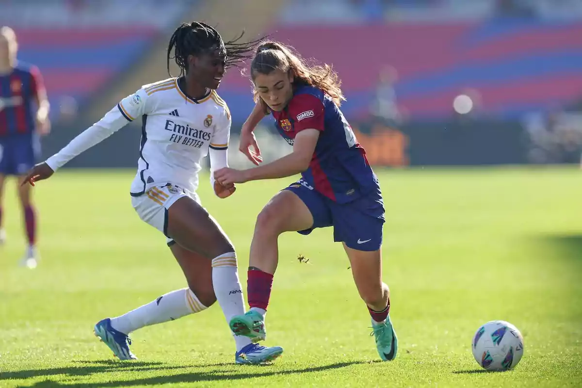 Lucía Corrales en un partido con el Barça Femenino hace unos años Lucía Corrales en un partido con el Barça Femenino hace unos años