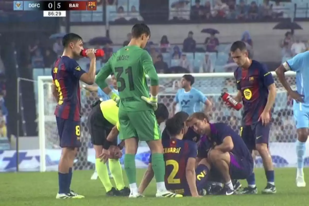 Momento en el que han entrado a atender a Cubarsí Momento en el que han entrado a atender a Cubarsí