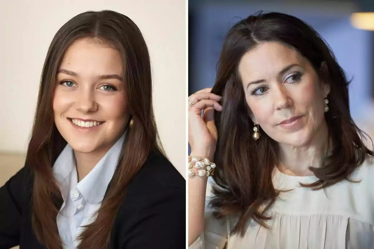 Isabel i Mary de Dinamarca posen en retrats separats, una somriu amb fons clar i l’altra té un posat seriós amb fons desenfocat. Isabel i Mary de Dinamarca posen en retrats separats, una somriu amb fons clar i l’altra té un posat seriós amb fons desenfocat.