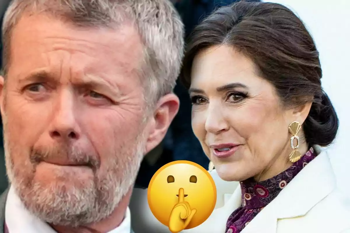 Frederic i María de Dinamarca apareixen junts amb un emoji de silenci en primer pla