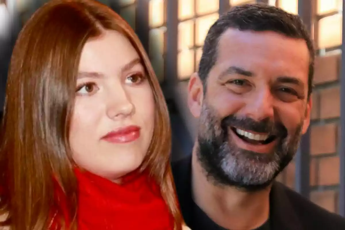 La infanta Sofía y Jaime Anglada sonriente posan juntos frente a un fondo desenfocado