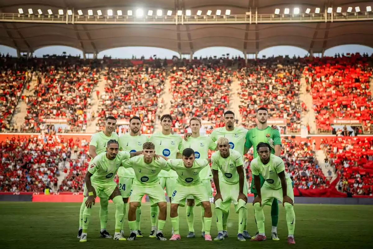 Barça’s eleven starters at Son Moix Barça’s eleven starters at Son Moix