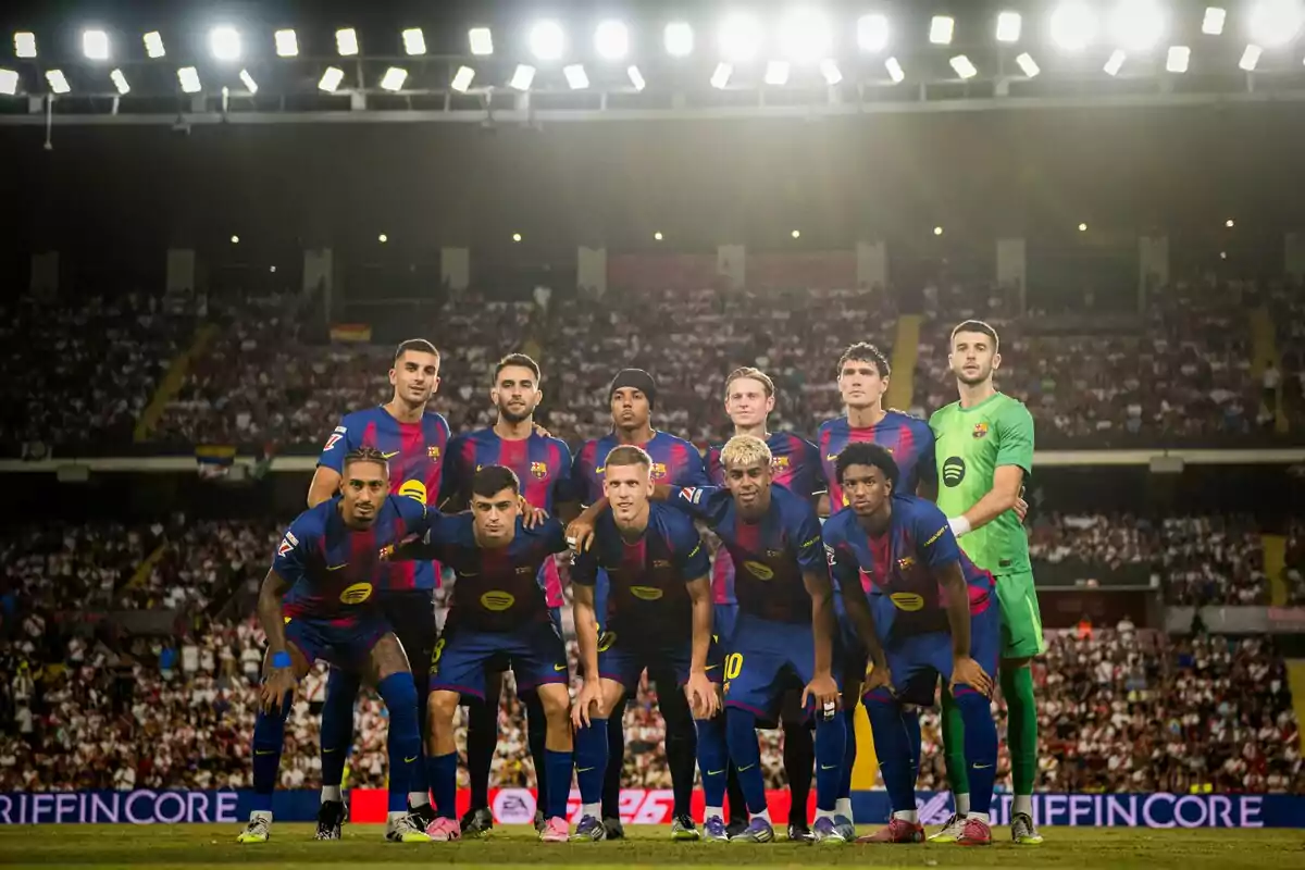 Once titular del Barça en Vallecas Once titular del Barça en Vallecas