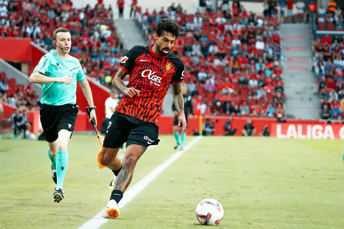 Samú Costa en un partit amb el Mallorca Samú Costa en un partit amb el Mallorca