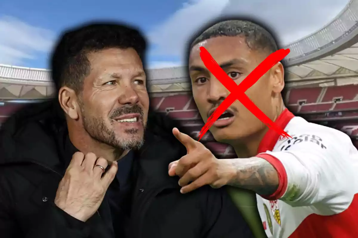 Cholo Simeone y Enzo Millot
