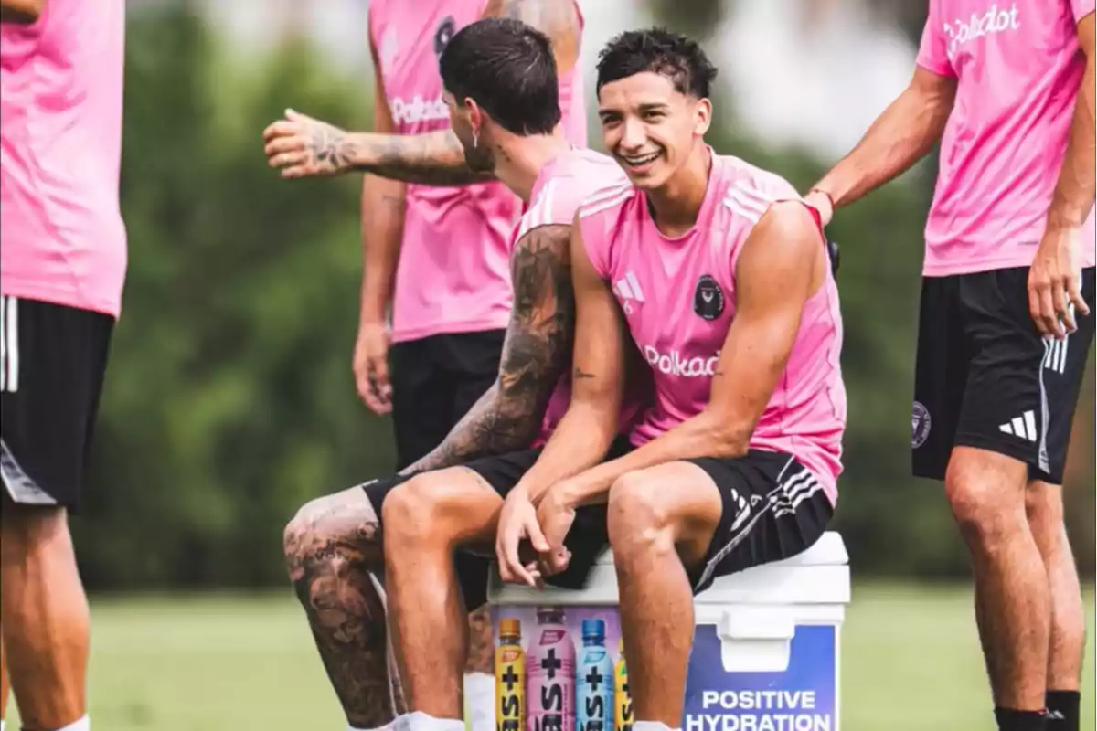 Tomás Avilés en un entrenament amb l’Inter de Miami Tomás Avilés en un entrenament amb l’Inter de Miami