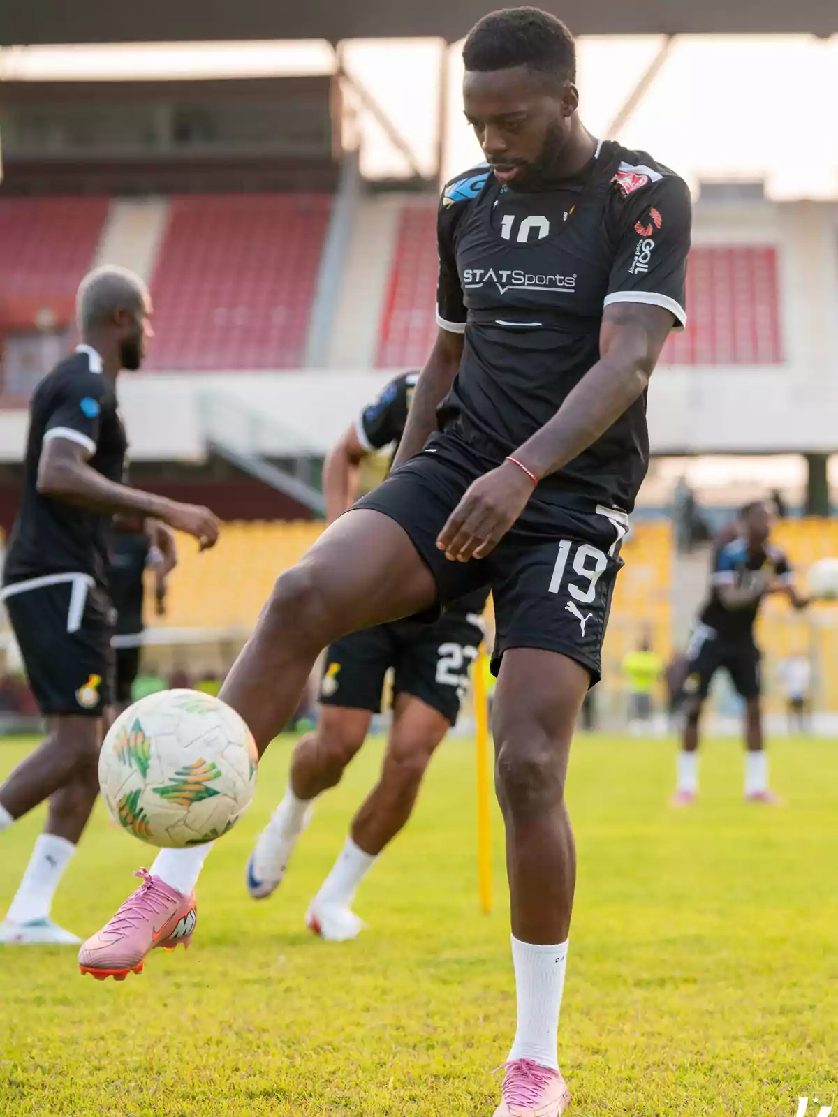Iñaki Williams en un entrenament amb la selecció de Ghana Iñaki Williams en un entrenament amb la selecció de Ghana