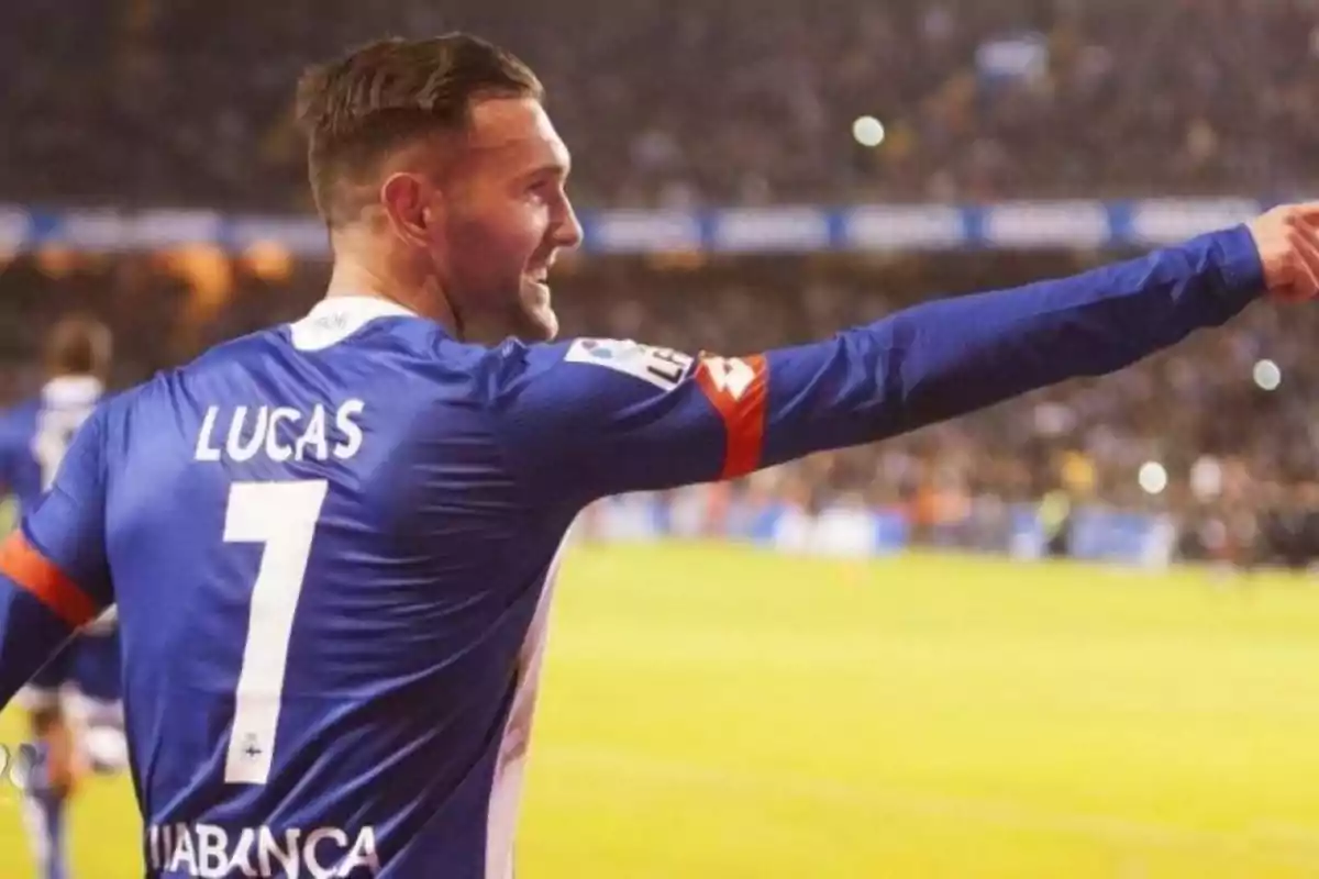 Lucas Pérez en un partit amb el Depor Lucas Pérez en un partit amb el Depor