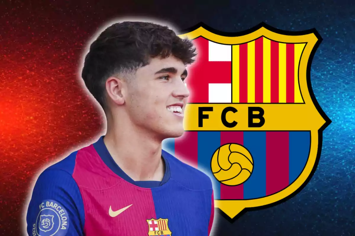 Pau Cubarsí i l’escut del Barça