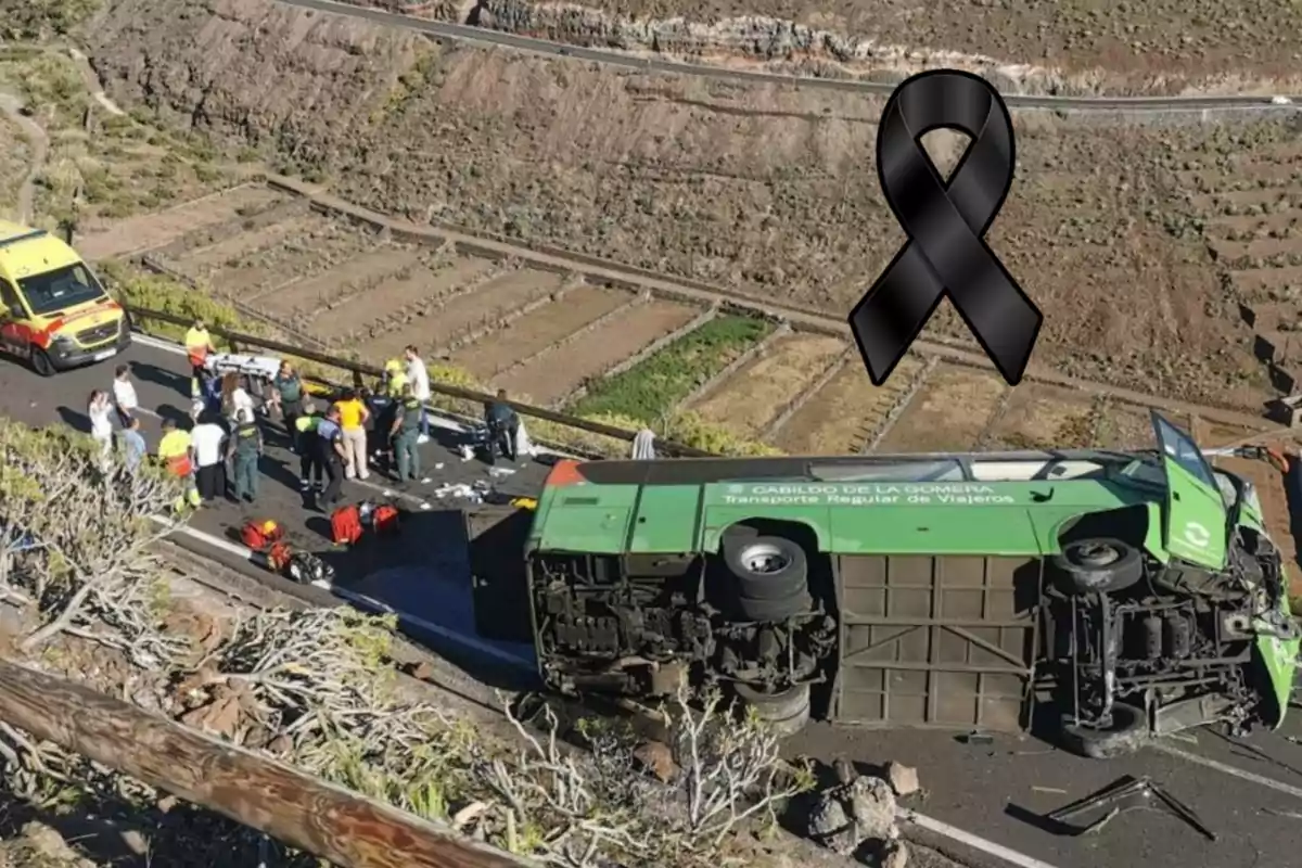 Accident d'autobús a La Gomera Accident d'autobús a La Gomera